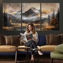 Mountain Lake Canvas Wall Art — Rustic Forest Landscape by MyGreatCanvas | Canvas Wall Art Prints | Photo Prints & Wall Decor
