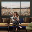 Neutral Wildflower Field Canvas Wall Art — Beige Earth Tone by MyGreatCanvas | Canvas Wall Art Prints | Photo Prints & Wall Decor
