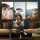 California Coast Canvas Wall Art Set, Big Sur McWay Falls by MyGreatCanvas | Canvas Wall Art Prints | Photo Prints & Wall Decor