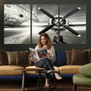 Vintage Airplane Wall Art Canvas Print, Black and White by MyGreatCanvas | Canvas Wall Art Prints | Photo Prints & Wall Decor