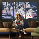 Playing Cards Canvas Wall Art | Casino Game Room Decor, by MyGreatCanvas | Canvas Wall Art Prints | Photo Prints & Wall Decor