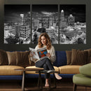 Charlotte Skyline Canvas Wall Art Print – North Carolina Cityscape Photography Print by MyGreatCanvas | Canvas Wall Art Prints | Photo Prints & Wall Decor