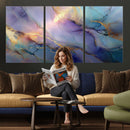 Colorful Abstract Canvas Wall Art Print, Vibrant Popup Color Art Print