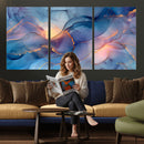 Colorful Abstract Canvas Wall Art Print, Vibrant Popup Color Art Print