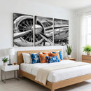 Vintage Antique Airplane Wall Art Canvas Print