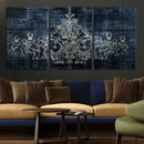 Dark Chandelier Wall Art Canvas Print by MyGreatCanvas | Canvas Wall Art Prints | Photo Prints & Wall Decor