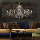 Rustic Chandelier Canvas Print by MyGreatCanvas | Canvas Wall Art Prints | Photo Prints & Wall Decor