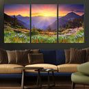Mountain and Spring Wall Art Canvas Print