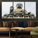 Buddha Statue Wall Art Canvas Print
