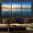 Blue Sky and Beach Wall Art Canvas Print