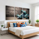 Dambell and Sport Wall Art Canvas Print