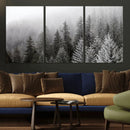 Big Foggy Forest and Misty Trees Forest Wall Art Canvas by MyGreatCanvas | Canvas Wall Art Prints | Photo Prints & Wall Decor