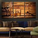 Rustic Whiskey and Barrel Canvas Print by MyGreatCanvas | Canvas Wall Art Prints | Photo Prints & Wall Decor