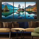 Crystal Clear Lake Wall Art | Mountains Wall Art Canvas | 3 by MyGreatCanvas | Canvas Wall Art Prints | Photo Prints & Wall Decor