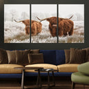 Longhorn Cattle Wall Art Canvas Print, Framed Farmhouse by MyGreatCanvas | Canvas Wall Art Prints | Photo Prints & Wall Decor