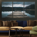 Wooden Bridge Near Lake Wall Art Canvas Print by MyGreatCanvas | Canvas Wall Art Prints | Photo Prints & Wall Decor