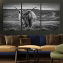 Fluffy Cattle Wall Art Print, Highland Cow Canvas, Framed by MyGreatCanvas | Canvas Wall Art Prints | Photo Prints & Wall Decor