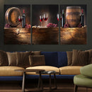 Wine and Barrels Wall Art Canvas Print by MyGreatCanvas | Canvas Wall Art Prints | Photo Prints & Wall Decor