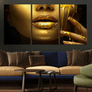 Gold and Women Wall Art Canvas Print by MyGreatCanvas | Canvas Wall Art Prints | Photo Prints & Wall Decor
