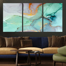 Colorful Marble Fluid Effect Canvas Wall Art Print by MyGreatCanvas | Canvas Wall Art Prints | Photo Prints & Wall Decor