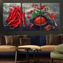 Red Pepper Kitchen and Restaurant Wall Wall Art, Red Pepper by MyGreatCanvas | Canvas Wall Art Prints | Photo Prints & Wall Decor