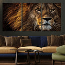 Mighty Lion Wall Art Canvas Print – Majestic Animal Portrait