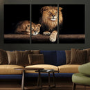 Lion Canvas Wall Art – Majestic Animal Print Artwork for by MyGreatCanvas | Canvas Wall Art Prints | Photo Prints & Wall Decor