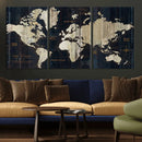 World Map Canvas Print – Detailed Map of the World Wall Art by MyGreatCanvas | Canvas Wall Art Prints | Photo Prints & Wall Decor
