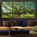 Majestic Oak Tree Wall Art – Serene Nature Canvas Print with