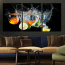 Kitchen Wall Art, Kitchen Fruits Art Canvas Print