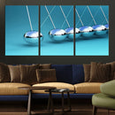 Wall Art Newton's Cradle Canvas Print, Framed Newton Cradle