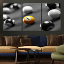 Wall Art Pool Table and Balls Canvas Print by MyGreatCanvas | Canvas Wall Art Prints | Photo Prints & Wall Decor