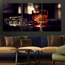 Whiskey and Cigar Canvas – Luxurious Wall Art for Home or