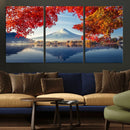 Mount Fuji Canvas Wall Art Japan Autumn Mountain Canvas