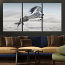 Prancing Horse Desert Large Wall Art Canvas Print – Majestic