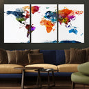 World Map Canvas Print – Detailed Map of the World Wall Art by MyGreatCanvas | Canvas Wall Art Prints | Photo Prints & Wall Decor