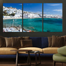 Santorini Wall Art Canvas Print