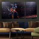 American Football Wall Art Canvas Print, Stadium Sport Wall