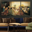 Last Supper Wall Art Canvas Print, Framed Jesus Painting Art