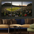 Oregon Stadium Canvas Wall Art - Captivating Game Day Scene