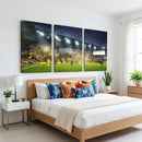 Columbus Crew Stadium Match Triple Canvas Wall Art - Dynamic