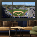Los Angeles Dodgers Dodger Stadium Wall Art Canvas Print -