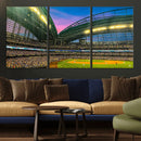 Milwaukee Brewers Baseball Team Print Canvas- American