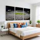 Beaver Stadium Night Game Triple Canvas Wall Art - Penn