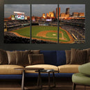Minnesota Twins Baseball Team Print - Minneapolis Target by MyGreatCanvas | Canvas Wall Art Prints | Photo Prints & Wall Decor