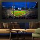 Truist Park Night Game Canvas Art - Atlanta Braves Stadium