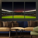 Yankee Stadium Night Game Triple Canvas, Yankee Stadium