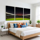 Yankee Stadium Night Game Triple Canvas, Yankee Stadium