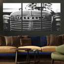Vintage Farmall Tractor Wall Art Canvas Print, Rustic