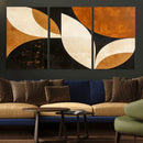 Geometric Abstract Wall Art Canvas Print, Mid Century Modern